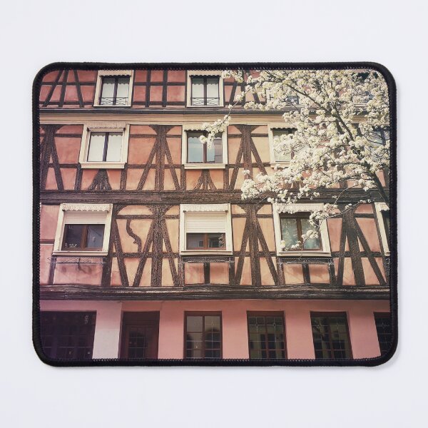 Item preview, pink fachwerk facade designed and sold by psychoshadow.