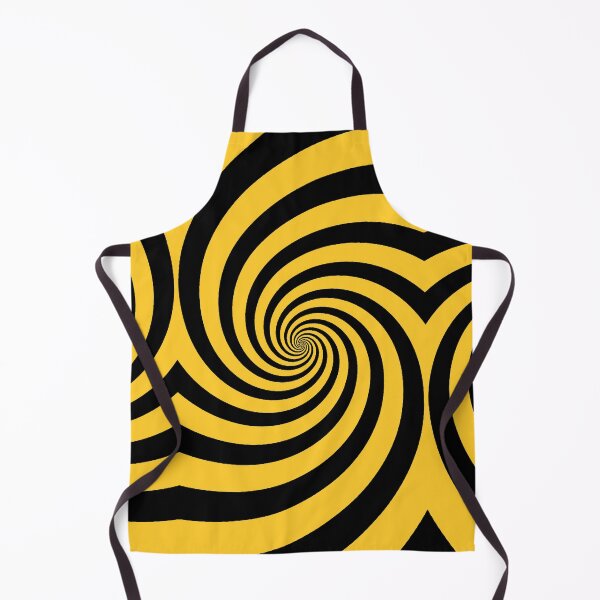 Item preview, Retro Swirl - Yellow and Black designed and sold by NobodysHero.
