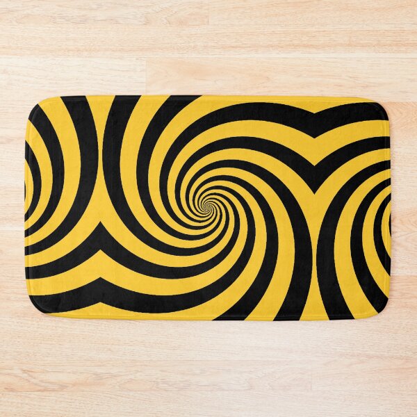 Item preview, Retro Swirl - Yellow and Black designed and sold by NobodysHero.