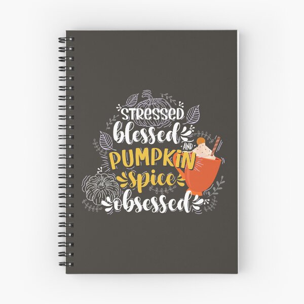 Item preview, Stressed blessed and pumpkin spice obsessed designed and sold by PlusAdore.