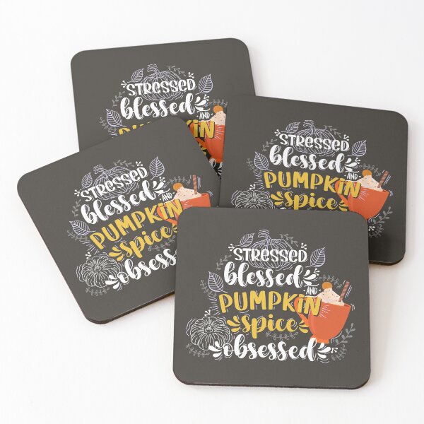 Item preview, Stressed blessed and pumpkin spice obsessed designed and sold by PlusAdore.