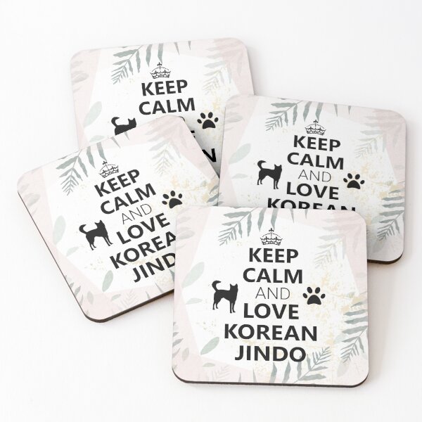 Item preview, Korean Jindo Dog Lover | Keep Calm and Love | Jindo Mom  designed and sold by JooArtPrints  ★★★★★.