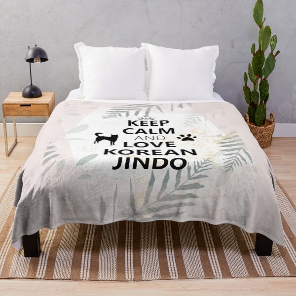 Item preview, Korean Jindo Dog Lover | Keep Calm and Love | Jindo Mom designed and sold by JooArtPrints ★★★★★.