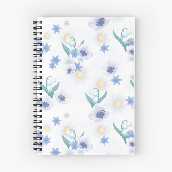 Item preview, Cosmos, Windflower, Hyacinth and Lily-of-the-Valley Floral Pattern designed and sold by TheMajesticGoat.