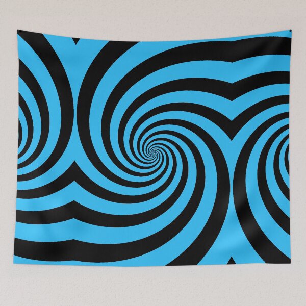 Item preview, Blue and Black Hypnosis Swirl - Retro designed and sold by NobodysHero.