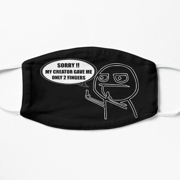 Stick figure funny, sarcastic dialogue  Flat Mask