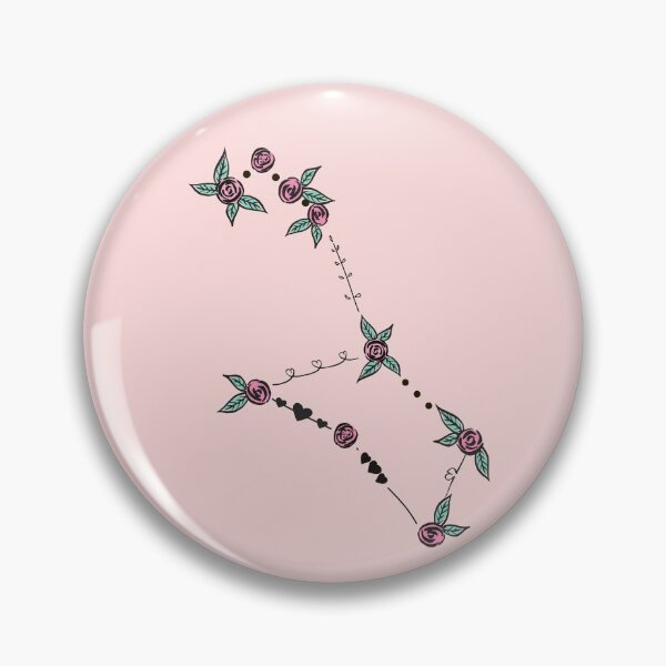Item preview, Puppis Constellation Roses and Hearts Doodle designed and sold by EndlessDoodles.