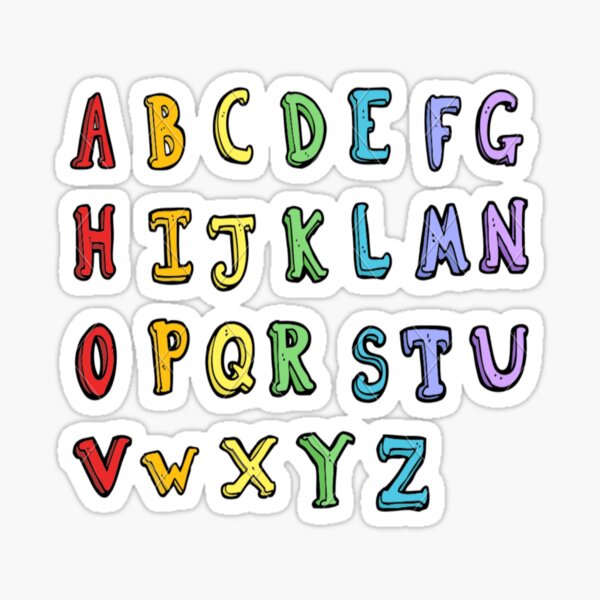 Alphabet Stickers Of The Letter A To Letter Z Small Round - Temu