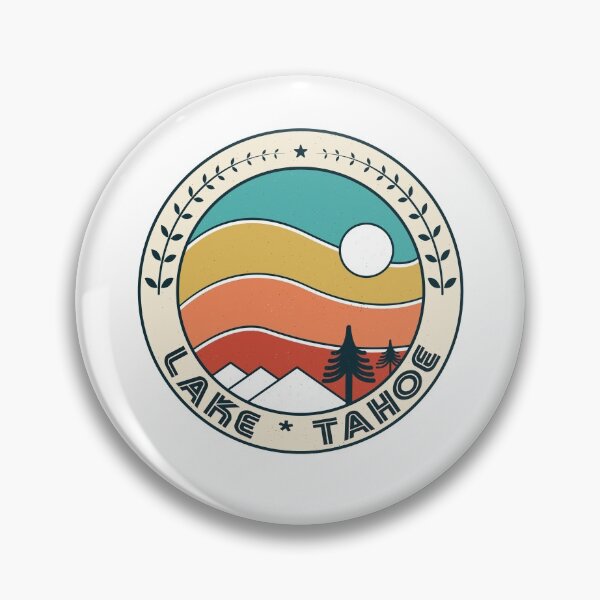 Item preview, Lake Tahoe Retro Vintage Sunset - Lake Tahoe Nevada California Mountain Souvenir Rainbow - Gift - Hometown - Hiking - Nature designed and sold by HappyTees Lab.