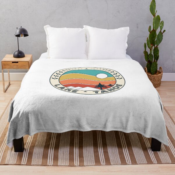 Item preview, Lake Tahoe Retro Vintage Sunset - Lake Tahoe Nevada California Mountain Souvenir Rainbow - Gift - Hometown - Hiking - Nature designed and sold by HappyTees Lab.