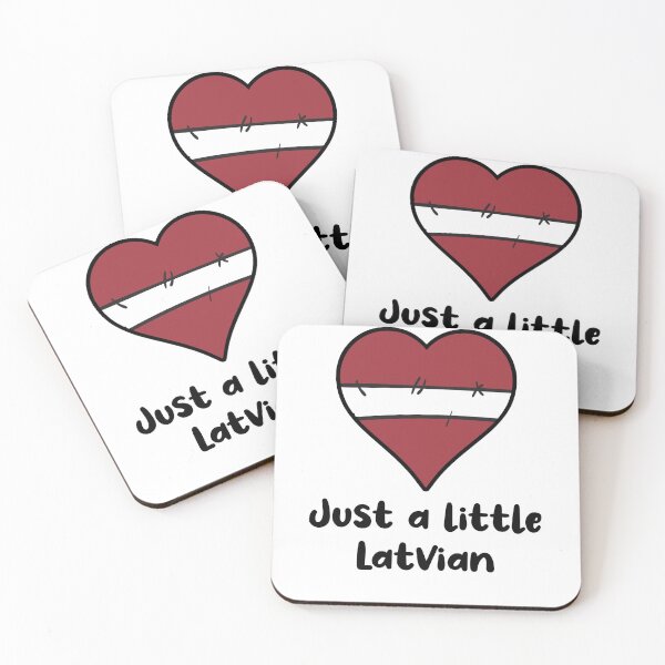 Item preview, Just A Little Latvian Latvia Flag Heart designed and sold by ReallyAwesome.