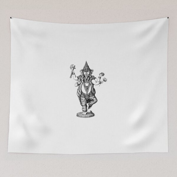 Item preview, God Ganesha ink pen drawing designed and sold by Vitaliy Gonikman.