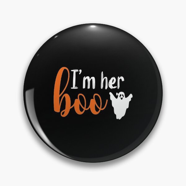 Item preview, I'm Her Boo | Orange and White Text Couples Halloween designed and sold by Estrytee.