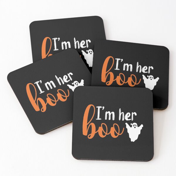 Item preview, I'm Her Boo | Orange and White Text Couples Halloween designed and sold by Estrytee.