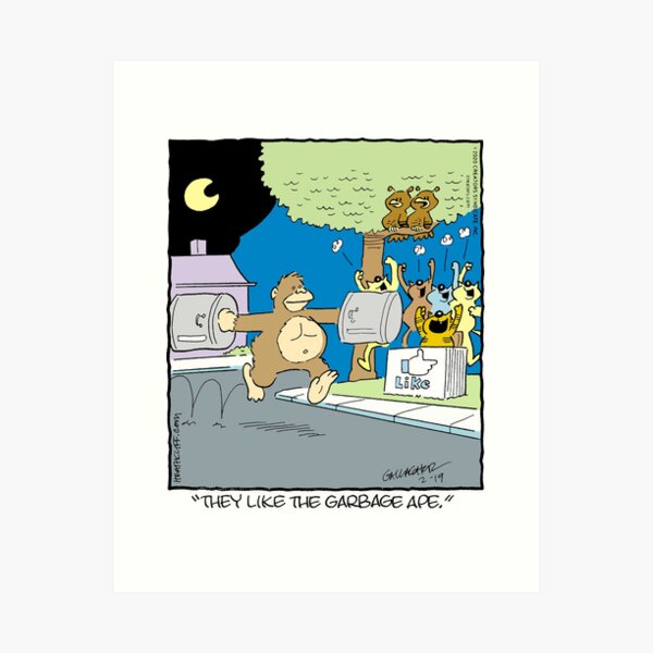 Item preview, Heathcliff Garbage Ape Comic Strip designed and sold by John Soprano.