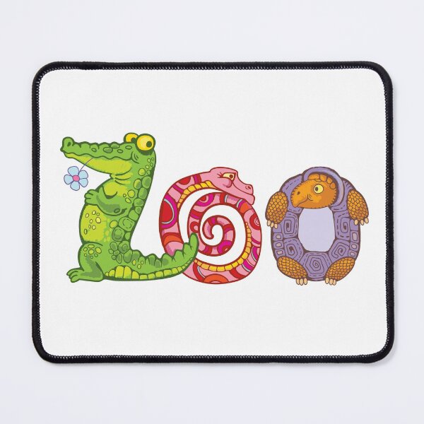 Item preview, Zoo.Hand drawn lettering.Funny animals designed and sold by fairytaleprints.