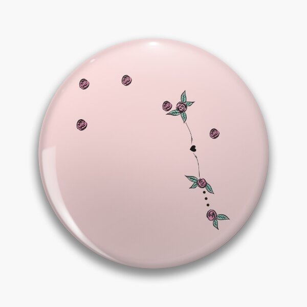 Item preview, Pyxis (Mariner's Compass) Constellation Roses and Hearts Doodle designed and sold by EndlessDoodles.