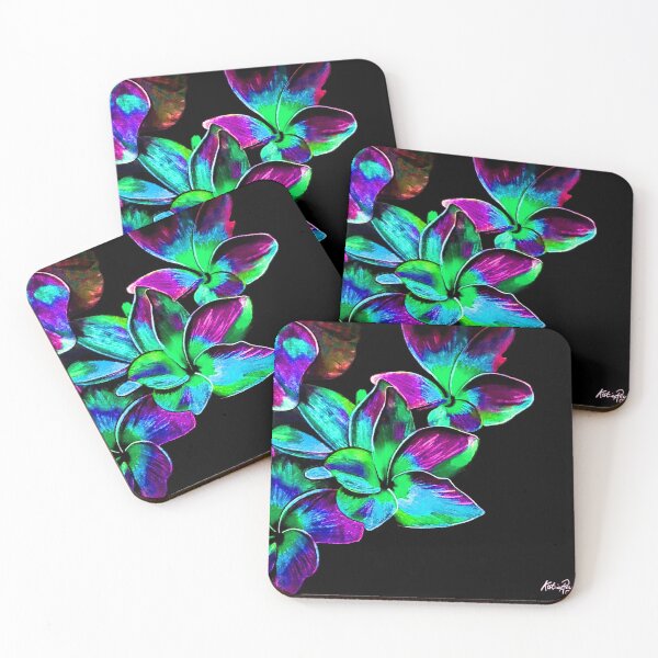 Item preview,  Frangipanis in Blue designed and sold by Katrina Reynolds.
