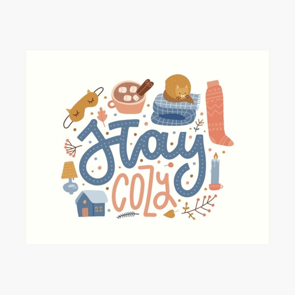 Item preview, Stay Cozy, Hygge Design, Cute Fall Autumn designed and sold by KWorldDesigns.
