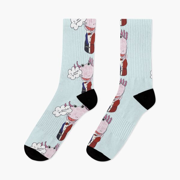 Item preview, Pink Funny Cartoon Axolotl Sock Puppet - I Axolotl Questions designed and sold by Reelippy.