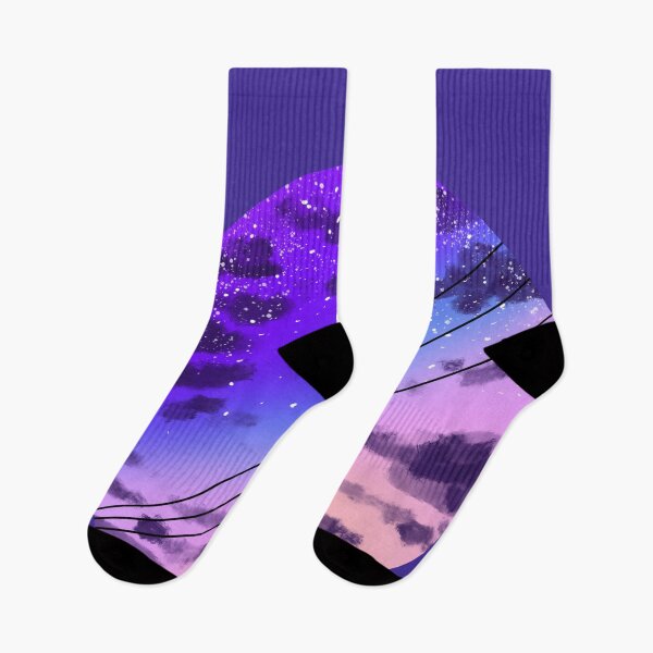 Item preview, Anime pink and purple landscape evening phone lines and stars designed and sold by HumboldSoul.