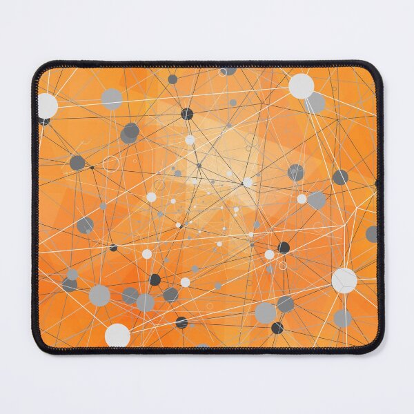 Item preview, Abstract orange background with gray dots designed and sold by RinaGArt.