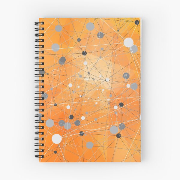 Item preview, Abstract orange background with gray dots designed and sold by RinaGArt.