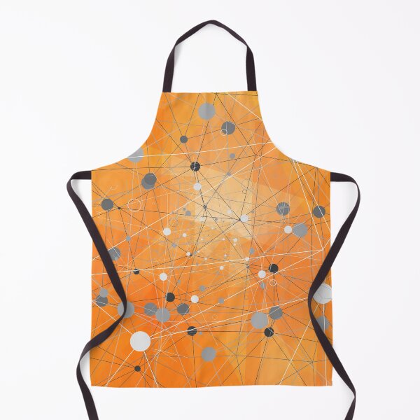Item preview, Abstract orange background with gray dots designed and sold by RinaGArt.