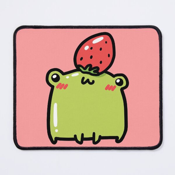 Item preview, Frog with strawberry hat designed and sold by Nikamii.