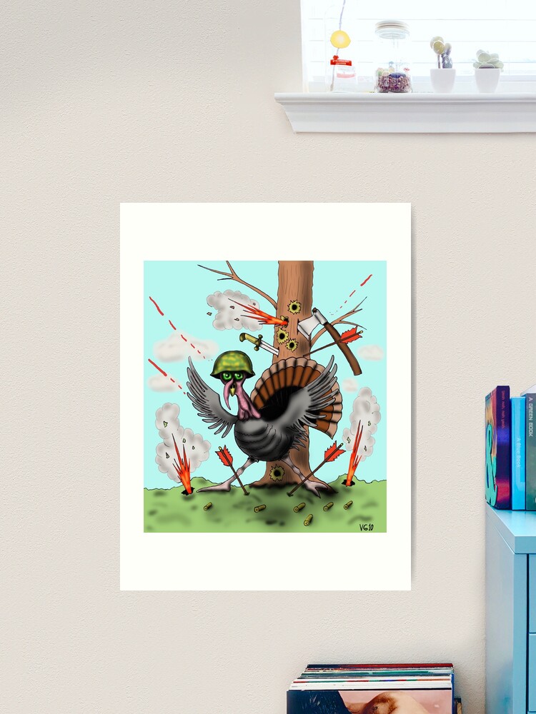 Funny Thanksgiving turkey drawing Poster for Sale by Vitaliy Gonikman