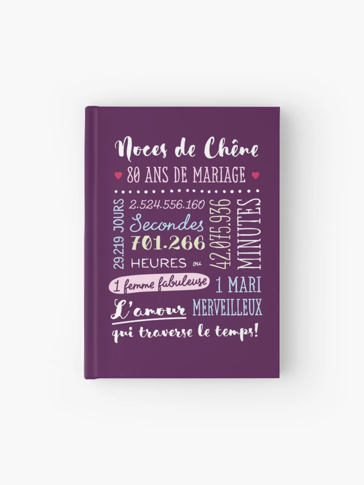 Stuff4 Carte De 80e Anniversaire De Mariage Pour Mari, épouse, Petit