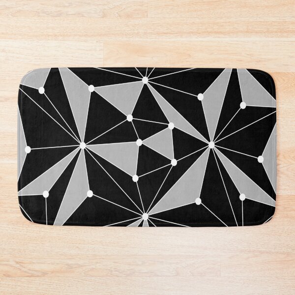 Item preview, Abstract geometric pattern - gray, black and white. designed and sold by K.S ART.
