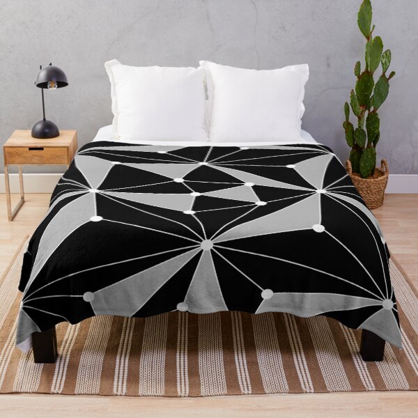 Item preview, Abstract geometric pattern - gray, black and white. designed and sold by K.S ART.