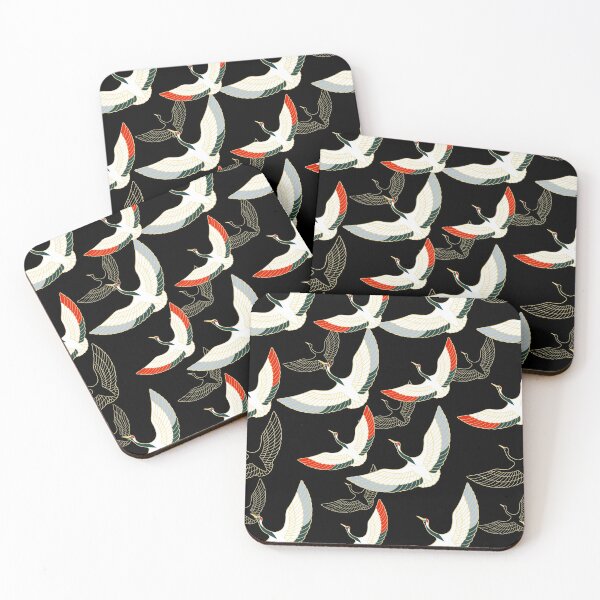 Item preview, Golden Japanese Cranes Pattern designed and sold by Hot From Oven.