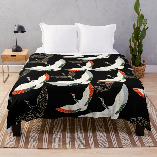 Item preview, Golden Japanese Cranes Pattern designed and sold by Hot From Oven.