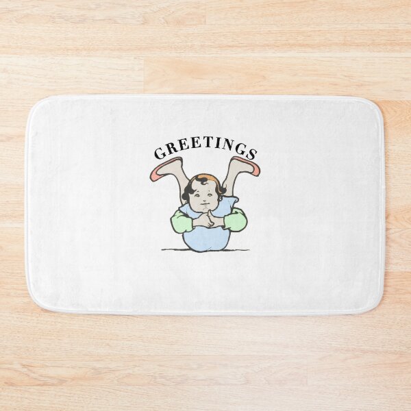 Item preview, Greetings weird looking kid funny illustration meme designed and sold by Captain-Jackson.