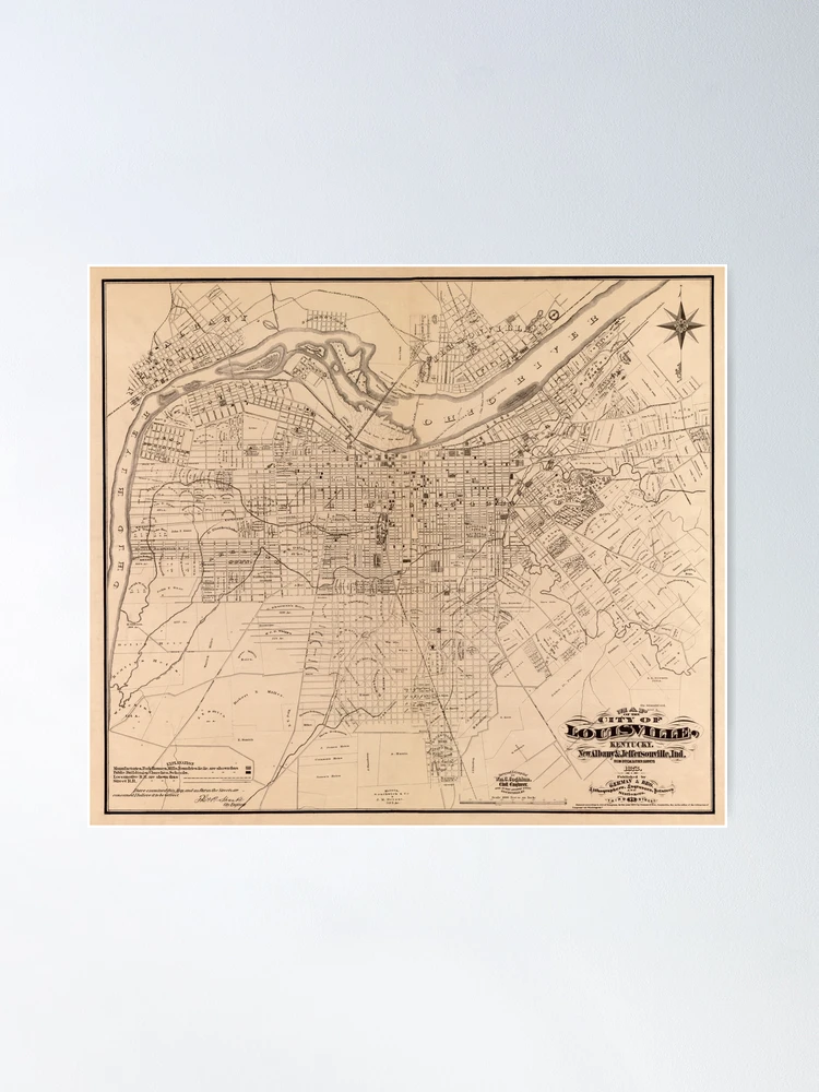 Louisville Map Line Throw Blanket by City Art Posters
