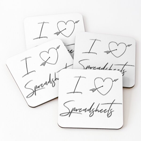 Item preview, I Love Spreadsheets designed and sold by EdgyDesignForU.