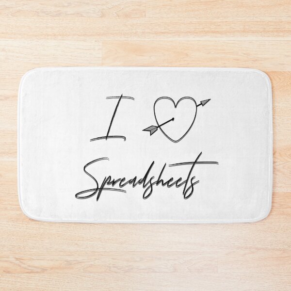 Item preview, I Love Spreadsheets designed and sold by EdgyDesignForU.