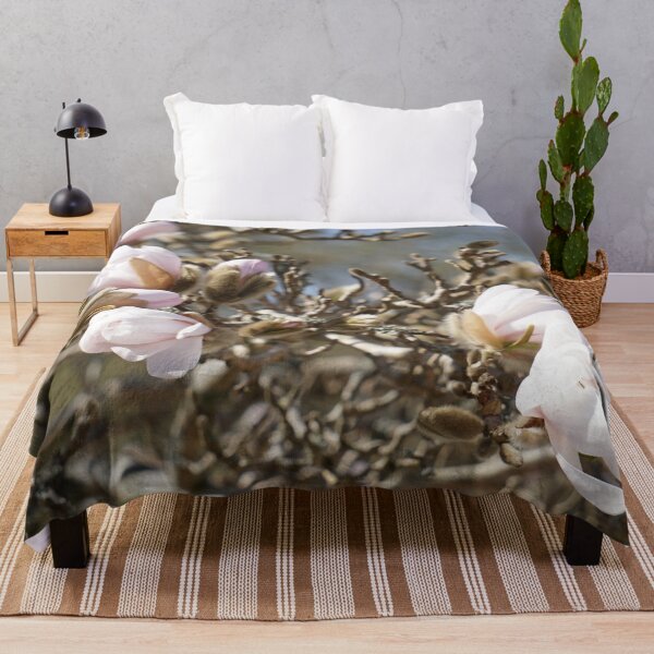 Item preview, Magnolia flowers blossoming on a tree branch - floral designed and sold by Designbyfia.