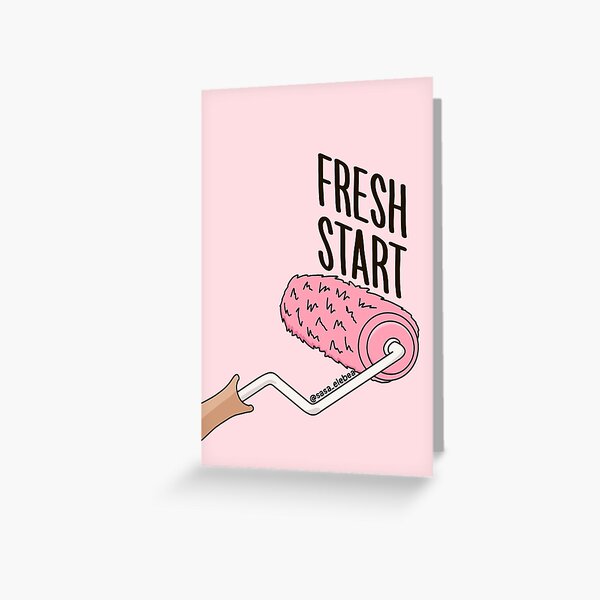 Fresh start by Sasa Elebea Greeting Card