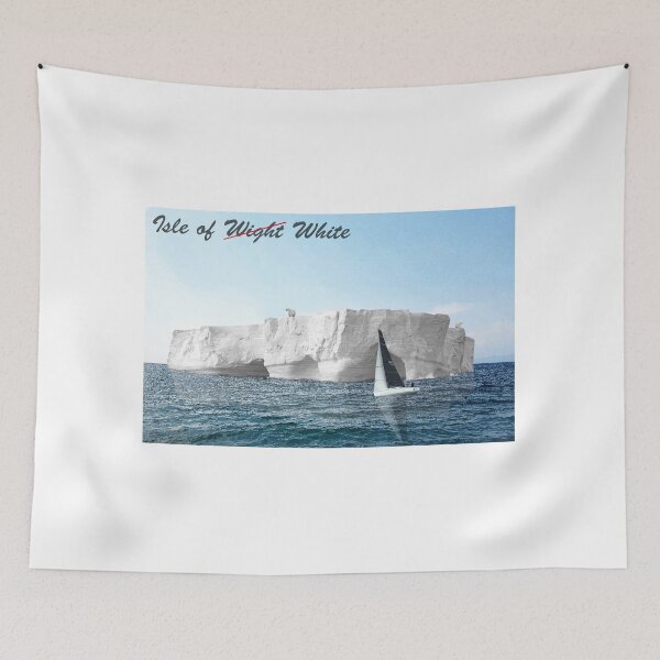Item preview, Isle of Wight (white) designed and sold by TerenceLacey.