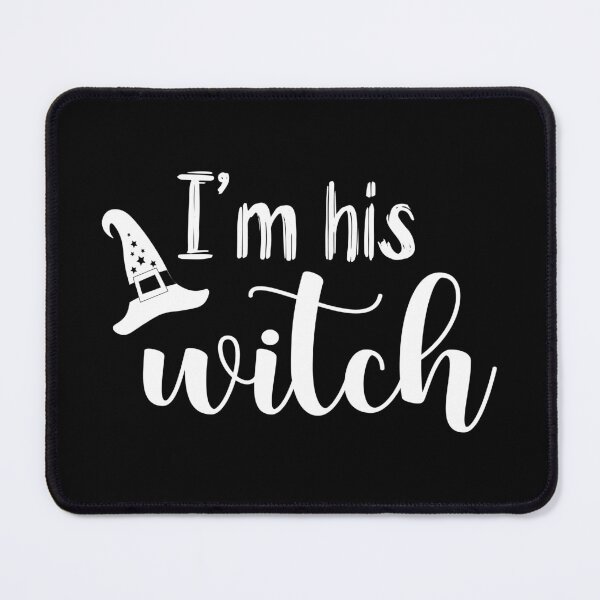 Item preview, I’m His Witch | White Text Couples Halloween designed and sold by Estrytee.