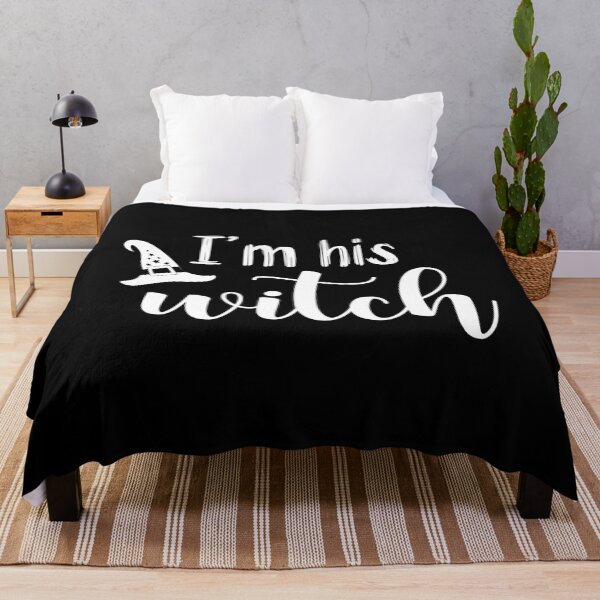 Item preview, I’m His Witch | White Text Couples Halloween designed and sold by Estrytee.