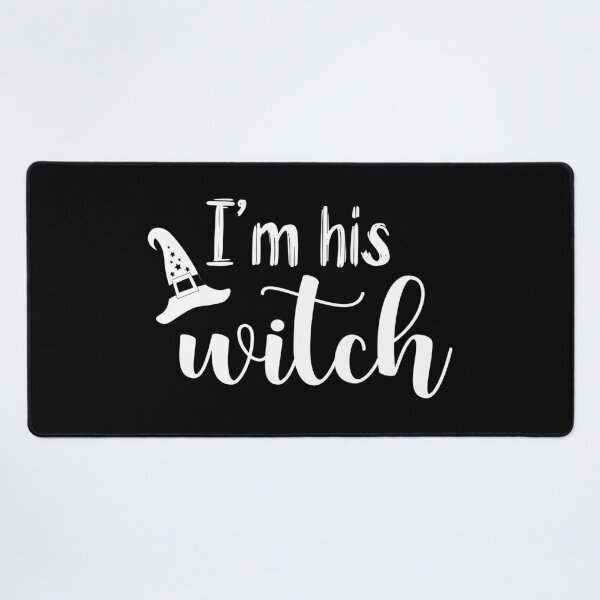 Item preview, I’m His Witch | White Text Couples Halloween designed and sold by Estrytee.