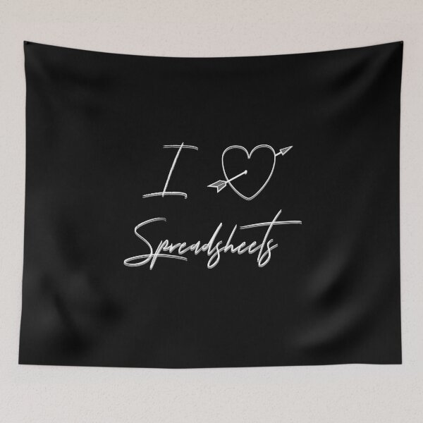 Item preview, I Love Spreadsheets designed and sold by EdgyDesignForU.