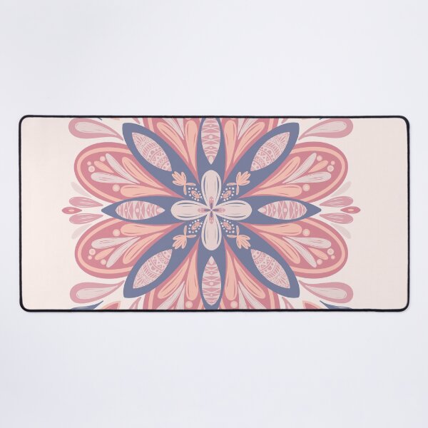 Floral Mandala Desk Mat