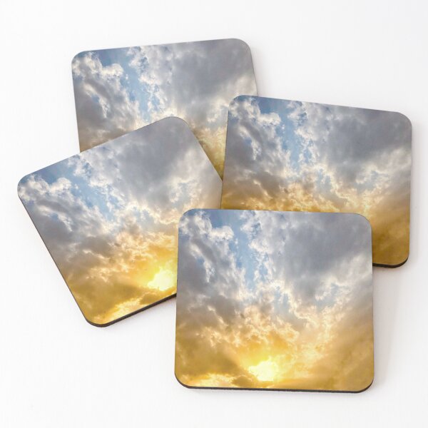 Item preview, Sunrise with beautiful clouds in Kuwait's skies designed and sold by Infinite Feeling Shop.