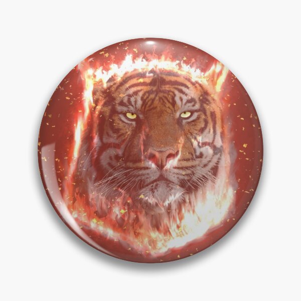 Item preview, Tiger Animosity - Fire Effect designed and sold by lHaytaml.