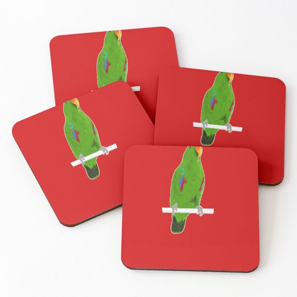 Item preview, Ekkie Cute Green Eclectus Parrot for parrot lovers designed and sold by SusanaDesigns.